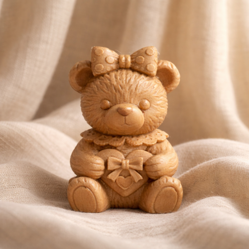 Bež voštani medvjedić